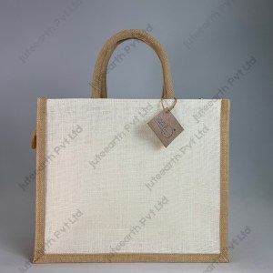 Landscape Plain Halfwhite Jute Bags