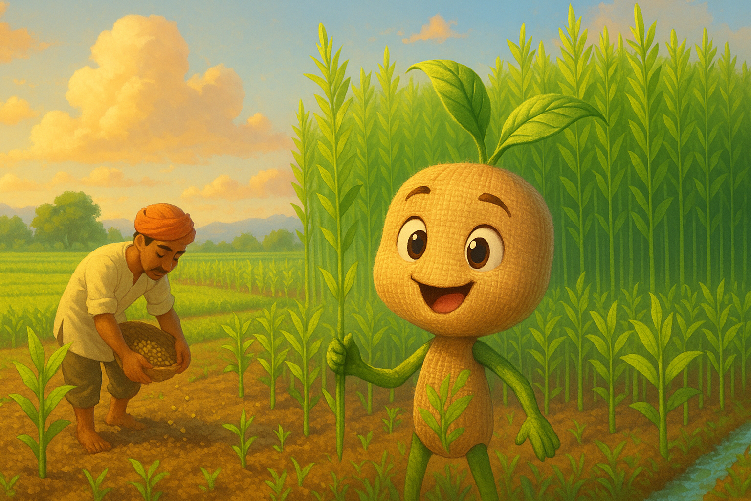 Is jute biodegradable – Juteearthi in the jute fields of Bengal