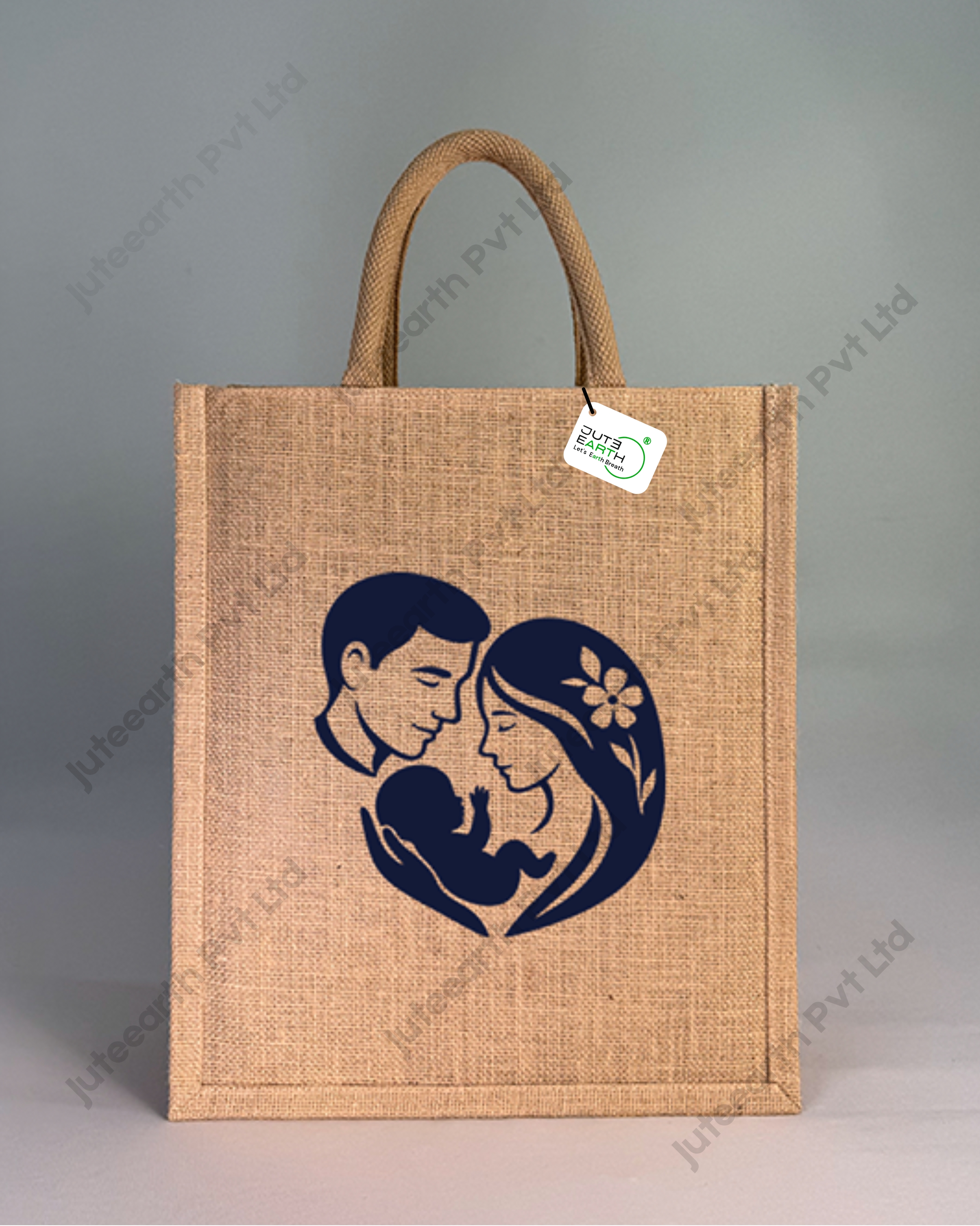 In Your Arms Baby Shower_ Seemantham_Godh Bharai Custom Printed Natural Jute Bag for Return Gift