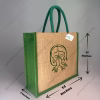 Namaste Art Marriage Ceremony Natural Custom Printed Jute Bag for Return Gift with Bottle Green Cotton Rope Niwar Handles and Gusset (3)